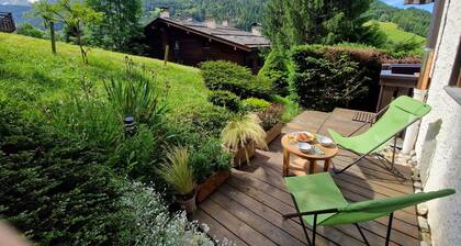 Renovated T2 in Le Grand-Bornand with balcony, parking and terrace, 4 people, near village