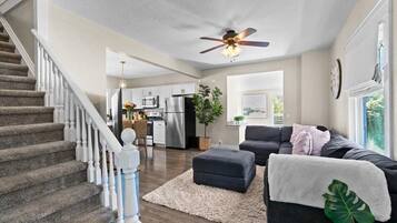 Smart TV, ping pong, books