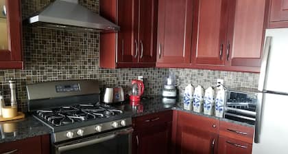Upscale lake front second floor unit in Wells, NY with stunning views and WiFi