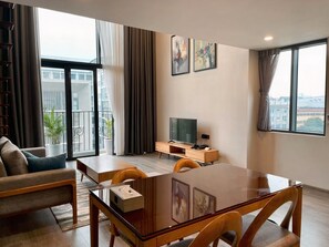 Deluxe Apartment | Living area - NVT Housing - PentStudio West Lake Hanoi (Hanoi)