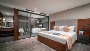 Deluxe-Apartment | 1 Schlafzimmer, Minibar (mit einigen kostenlosen Artikeln), Zimmersafe