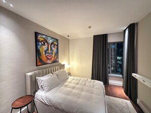 2 bedrooms, iron/ironing board, travel crib, WiFi