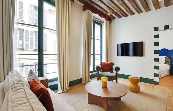 TV, offices - A Picturesque 2-BR/2-BA w. Services in St-Germain (Paris)