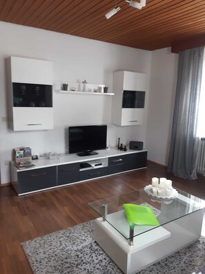 TV, DVD player, books - Ferienwohnung Frank (Merzalben)