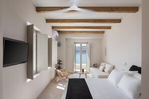 ファミリー ルーム | エジプト綿のシーツ��、高級寝具、低反発ベッド、客室ごとに異なる装飾