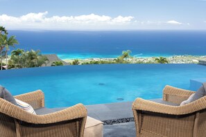 Pool - Minimum180days* Kailua-Kona Stunning House w/ Ocean Views & Infinity Pool (Kailua-Kona)