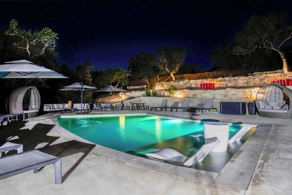 Pool - Starlight Horizon Cabin K – Pool and Retreat | Pet-Friendly Texas Hill Country C (Canyon Lake)