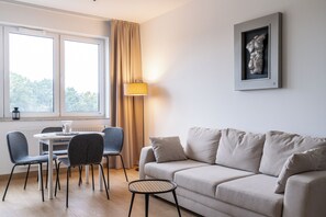 Living room - RentPlanet - Apartamenty Miedziana (Wroclaw)