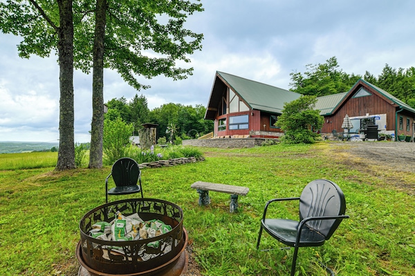 Secluded Oxford Cabin On 75 Acres: Sunset Views! - Norwich, NY