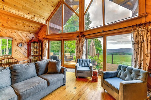 Secluded Oxford Cabin on 75 Acres: Sunset Views!