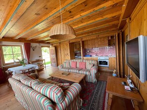 Apartment, Balcony, Mountain View | Living area