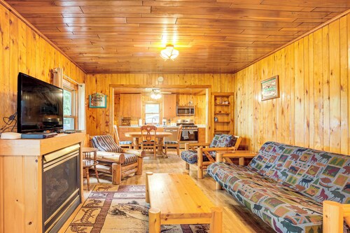 Peaceful Long Lake Cabin w/ Dock & Fire Pit!