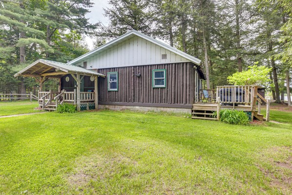 Front of property - Peaceful Long Lake Cabin w/ Dock & Fire Pit! (Eagle River)