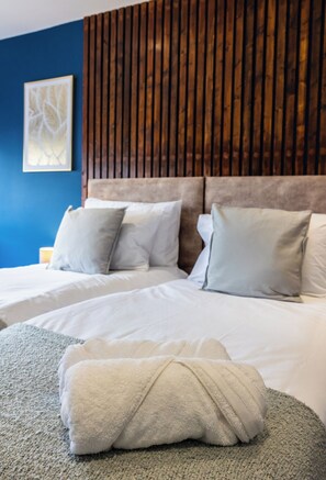 4 slaapkamers, een strijkplank/strijkijzer, wifi, beddengoed