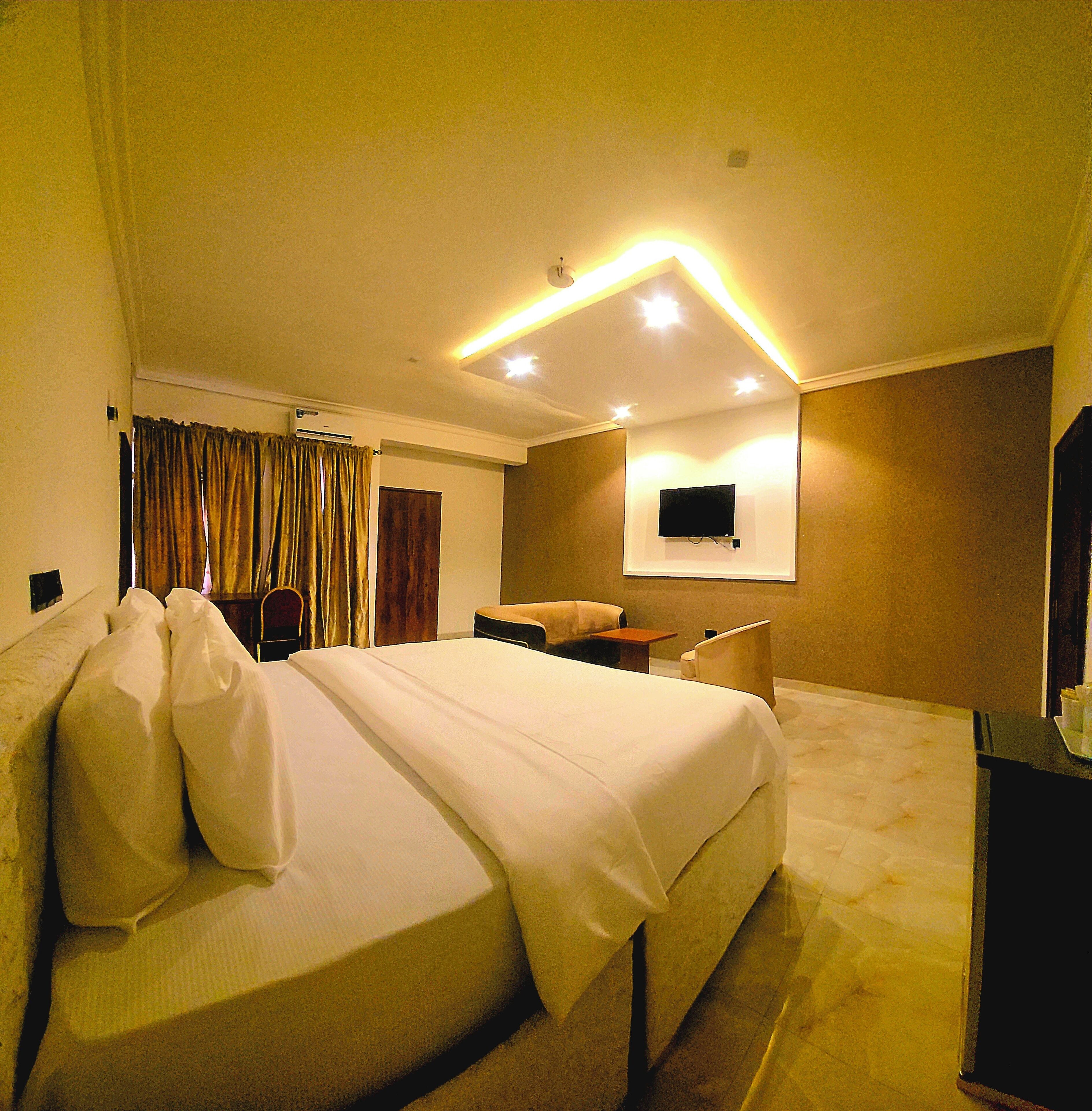 行政双人房, 1 间卧室 | 笔记本电脑工作区、隔音、免费 WiFi、床单