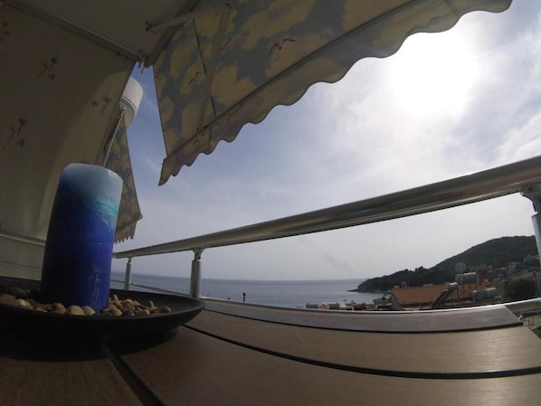 Blick von der Unterkunft