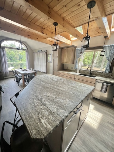 WATERFRONT NEWER HOME WITH A DOCK. 4 BEDROOM 2 BATH.