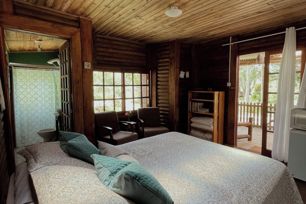 Cabane Confort, balcon, vue jardin | 1 chambre, Wi-Fi gratuit