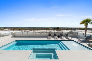 A heated pool