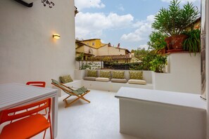 Apartamento conforto | Terraço/pátio