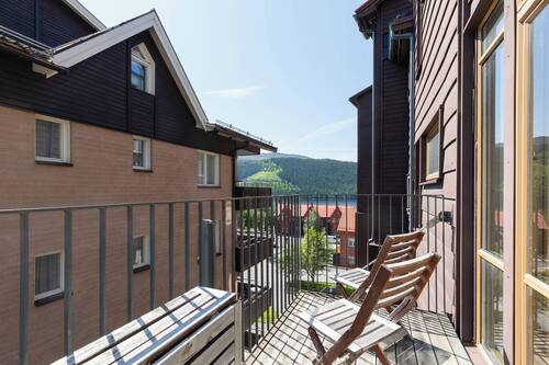 Appartement familial, vue sur la montagne | Terrasse/patio