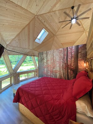 2 bedrooms, WiFi, bed sheets - Cozy dome creekside in the mountains (Topton)