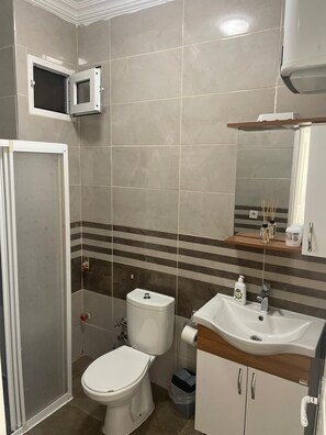 シャワー、ヘアドライヤー、タオル、石鹸