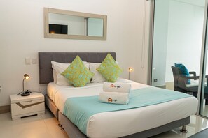 Apartment | 1 bedroom, premium bedding, free WiFi - U-GO Palmetto Sunset Junto al Mar (Cartagena)