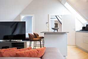 Penthouse Familial | Bureau, espace de travail pour ordinateur portable, Wi-Fi gratuit