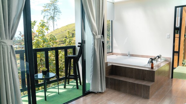 Suíte superluxo, vista para a montanha