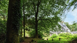 A traditional house surrounded by a lush forest. - 6 bedroom accommodation in Okehampton (Okehampton)