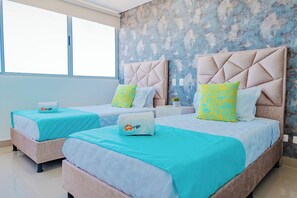 Apartment | 2 bedrooms, Egyptian cotton sheets, premium bedding, desk - U-GO Edificio Ocean Drive en Crespo (Cartagena)