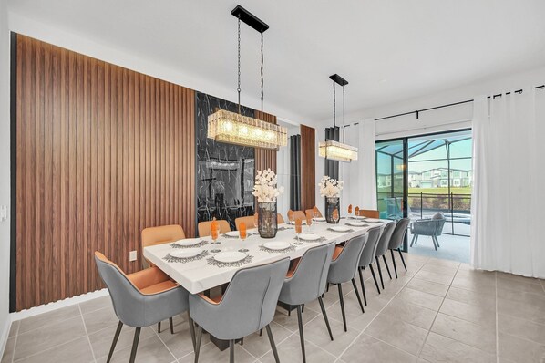 Dining - Last Minute Disney! Private Pool, Hot Tub, Game Room & Themed Bedrooms. Book Now! #113561 (Orlando)