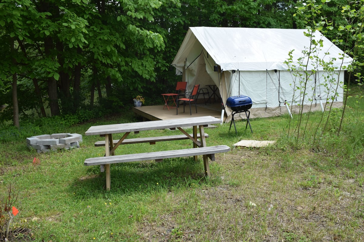 Luxury Tent | Down comforters, individually decorated, individually furnished