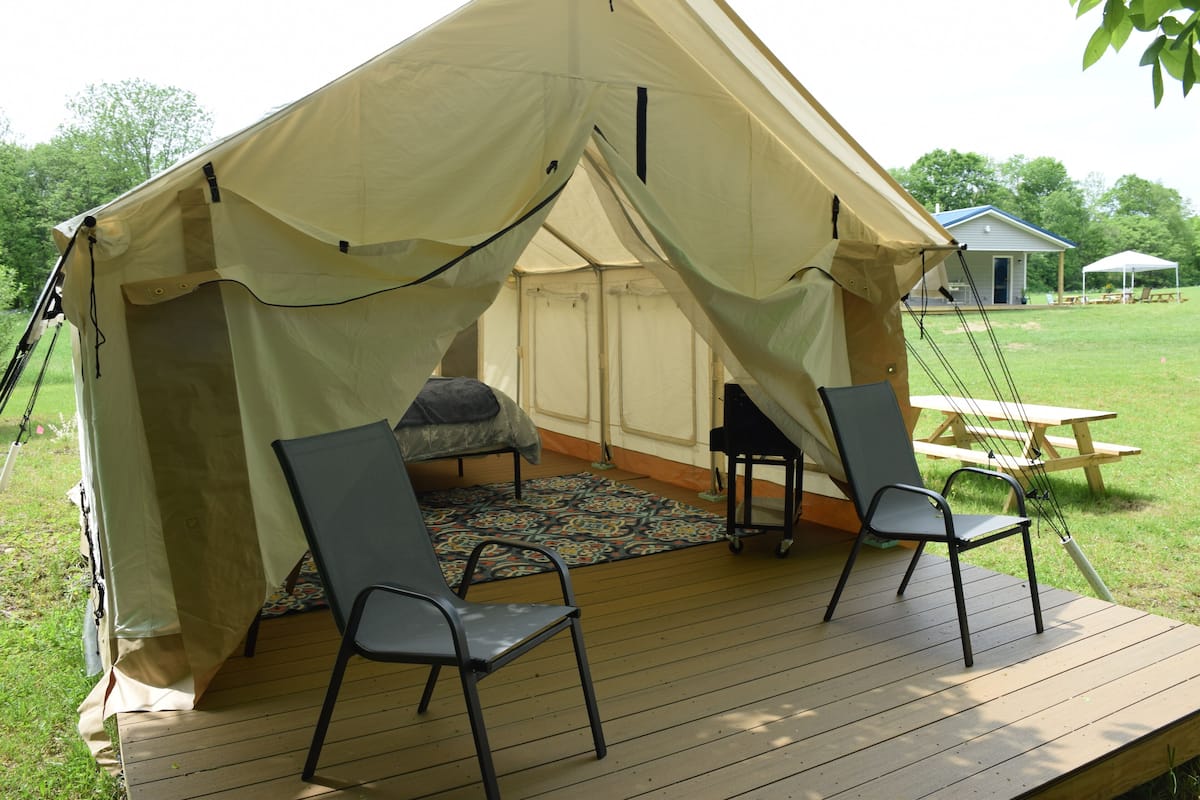 Luxury Tent | Down comforters, individually decorated, individually furnished