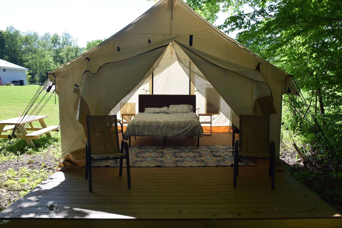 Luxury Tent | Down comforters, individually decorated, individually furnished