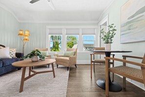 Step into this inviting open-concept space, where natural light and soothing neutrals create a serene and harmonious environment. Ideal for relaxation and entertaining, this beautifully designed retreat blends modern comfort with thoughtful style. - New! Cozy 2BR near Lake at Anchor Bay (New Baltimore,)