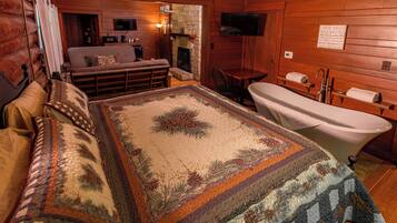 Rom, flere senger, parkutsikt