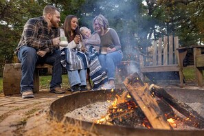Fireplace - White Pines Lodge  (Mount Morris)