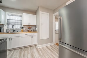 Fridge, microwave, oven, stovetop - Family Friendly W/ Fenced Yard - Near Downtown ICT (Wichita)