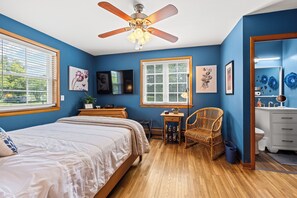 3 bedrooms, iron/ironing board, travel cot, WiFi