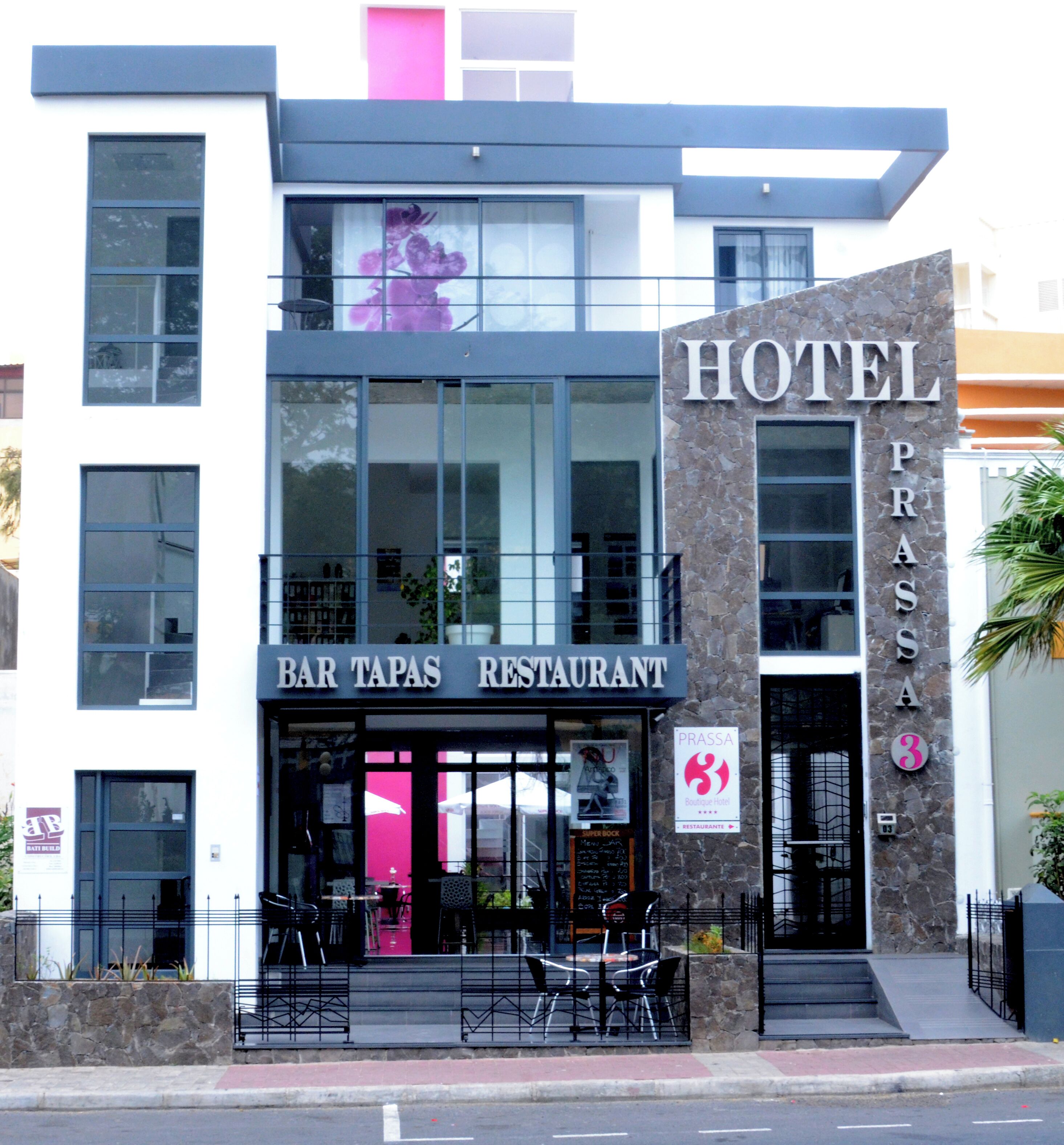 Voorkant van accommodatie