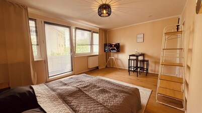 1 Zimmer Wohnung Nahe Sanaklinikum Balkon Netflix