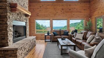 Smart TV, fireplace, foosball, offices