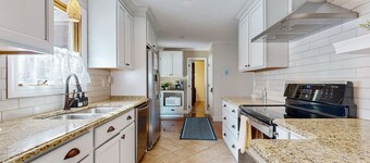 Lovely lakefront home with fire pit, fireplace, dock and gas grill