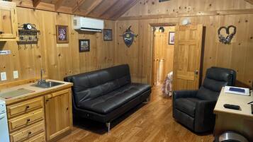 Smart TV, fireplace, DVD player