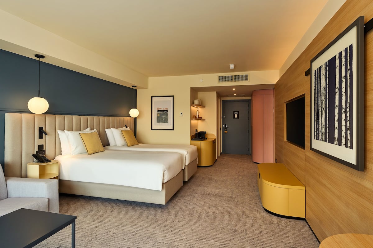 Premium Twin Room, Balcony, City View | Minibar, in-room safe, desk, laptop workspace