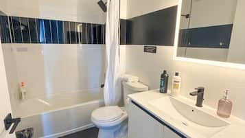 Hair dryer, towels