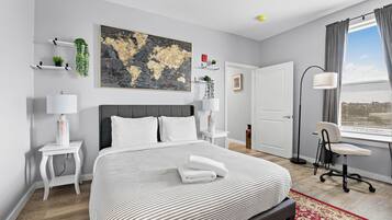 1 chambre, fer et planche Ă  repasser, Wi-Fi gratuit, draps fournis