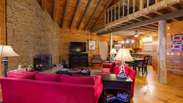 Een smart-tv en een open haard